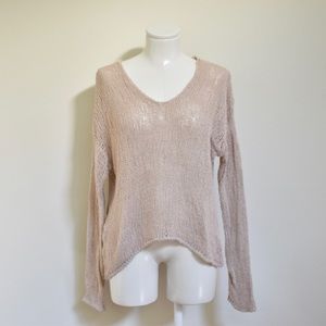 Helmut Lang Looped Knit Asymmetrical Pullover